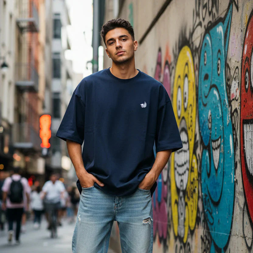 Oversized Terry-Knit Premium T-Shirt | 260 GSM Cotton-Blend Unisex Tee | neomarketshop