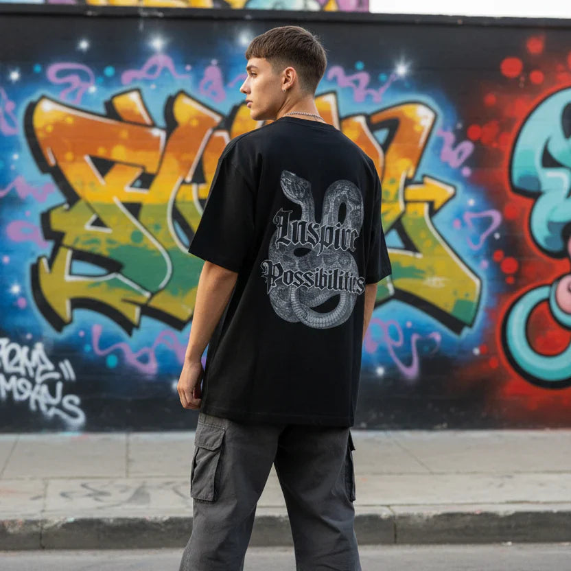 Inspire Possibilities – Men’s 240 GSM Oversized Classic T-Shirt | neomarketshop