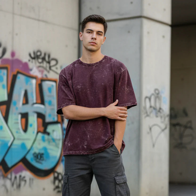 ACID WASHED OVERSIZED TEE – STREETWEAR EDITION