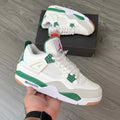 Jordan Retro 4 – Semi UA Premium Leather Quality Sneakers (Green-White)