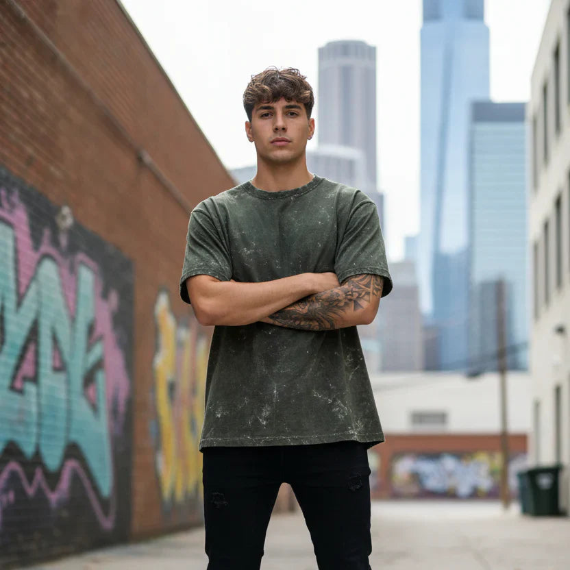ACID WASHED OVERSIZED TEE – STREETWEAR EDITION