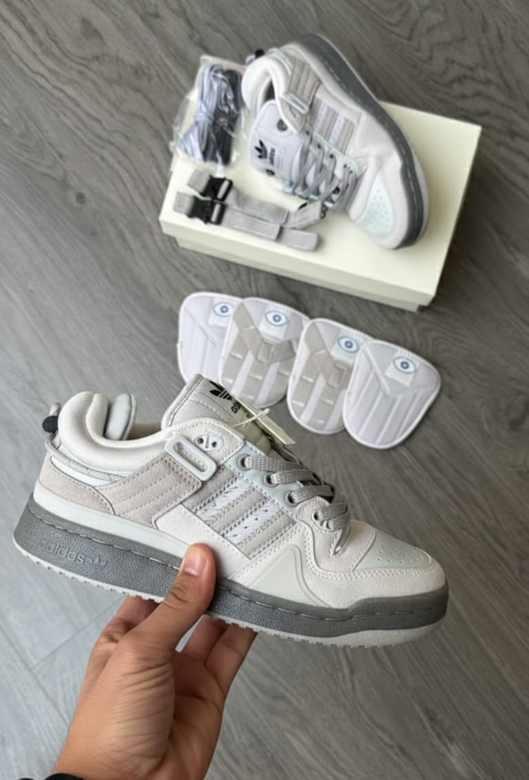 Adidas Bad Bunny Girls Forum Grey Sneakers – Top Premium Quality Stylish Comfort | neomarketshop