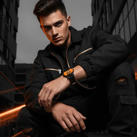 Jack Klein Men's Resin Watch Stylish Analog Timepiece