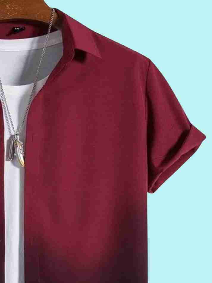 Men Regular Fit Checkered Curved Collar Casual Shirt with stylish pattern and comfortable fabric for daily and smart casual wear